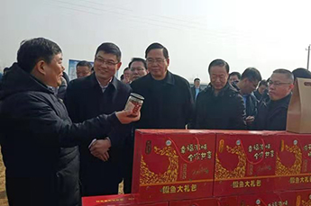 乐陵市观摩团莅临BB贝博ballbet集团企业农业产业清洋湖就乡村振兴工作进行观摩