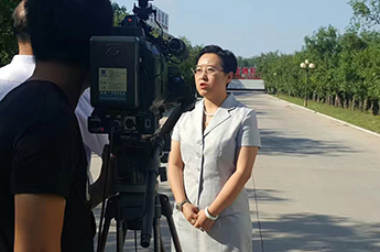 BB贝博ballbet集团执行副总裁郭艳接受乐陵电视台采访
